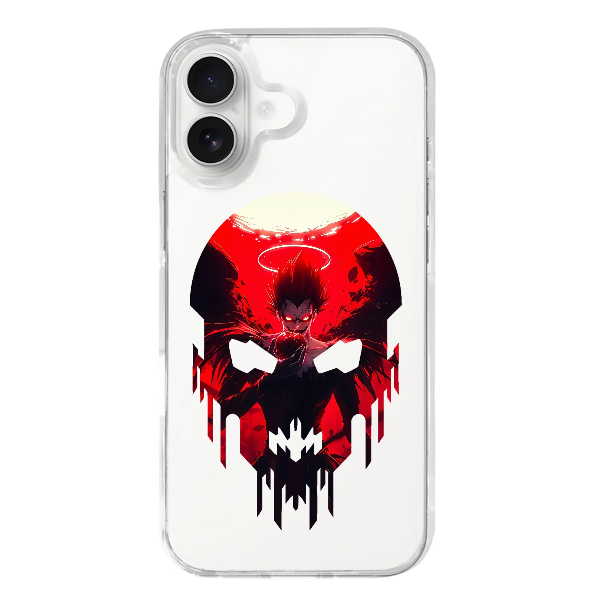 デスノート グッズ,リューク - iPhone 17シリーズ 透明スマホケース – 薄型・耐衝撃・精密フィット保護カバー